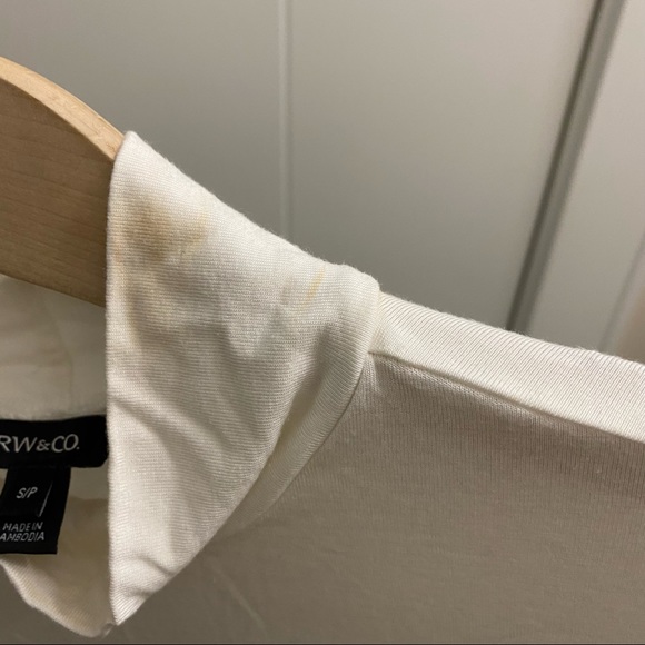 RW&CO White Bodysuit with Mock-Neck - Picture 2 of 4